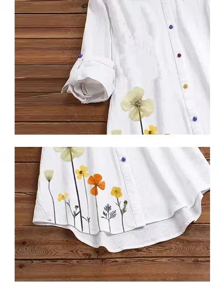 Casual Shirt, Color Button, Large Size, Fashion, 4XL,-7XL - Women's Fashion - View 15