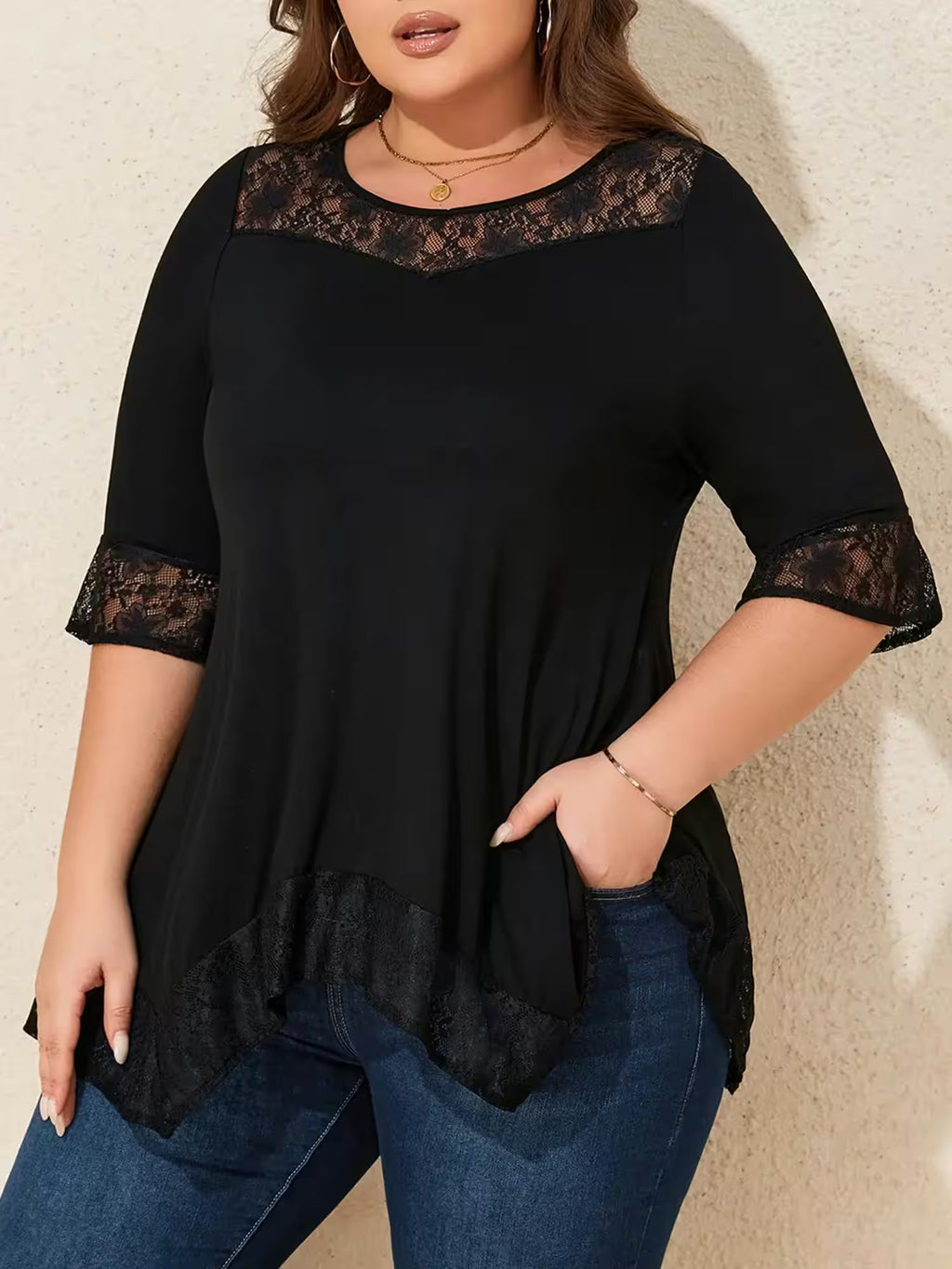 Plus Size Elegant 6XL Pullover Shirts - Additional View 3