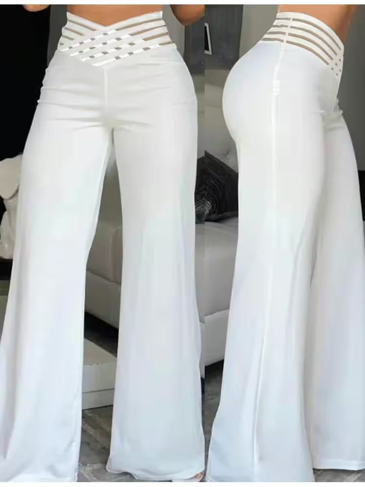 Pants Autumn Casual Crisscross Streetwear Elegant - Additional View 2