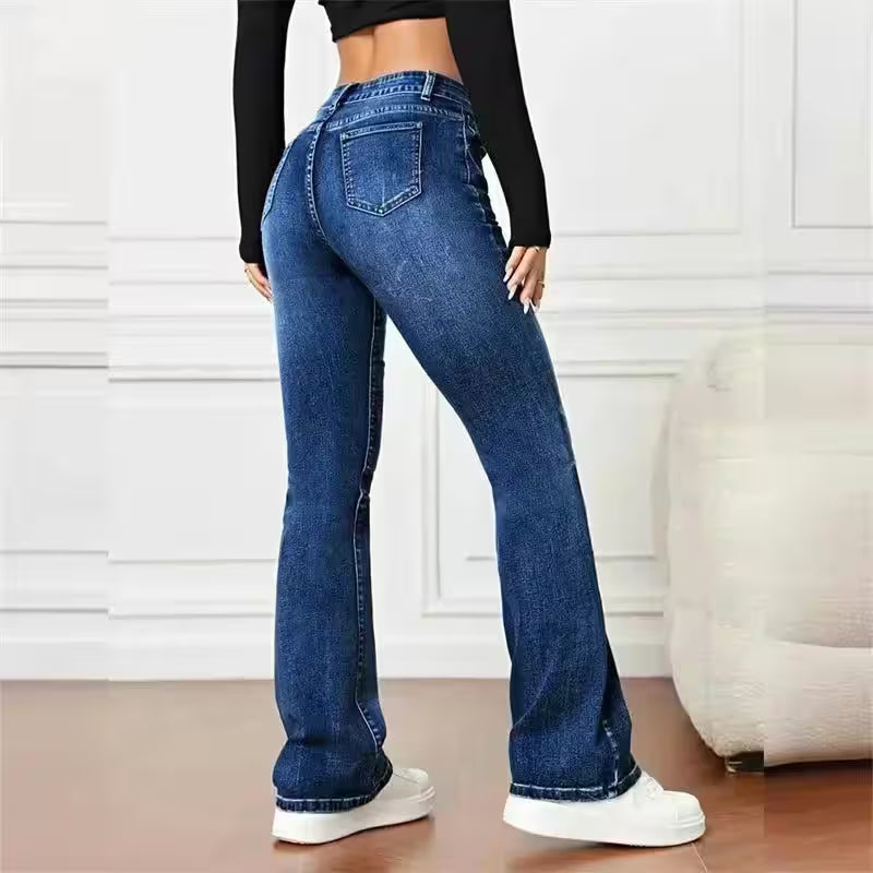 Casual Micro Flares Jeans Vintage Mid - Additional View 12