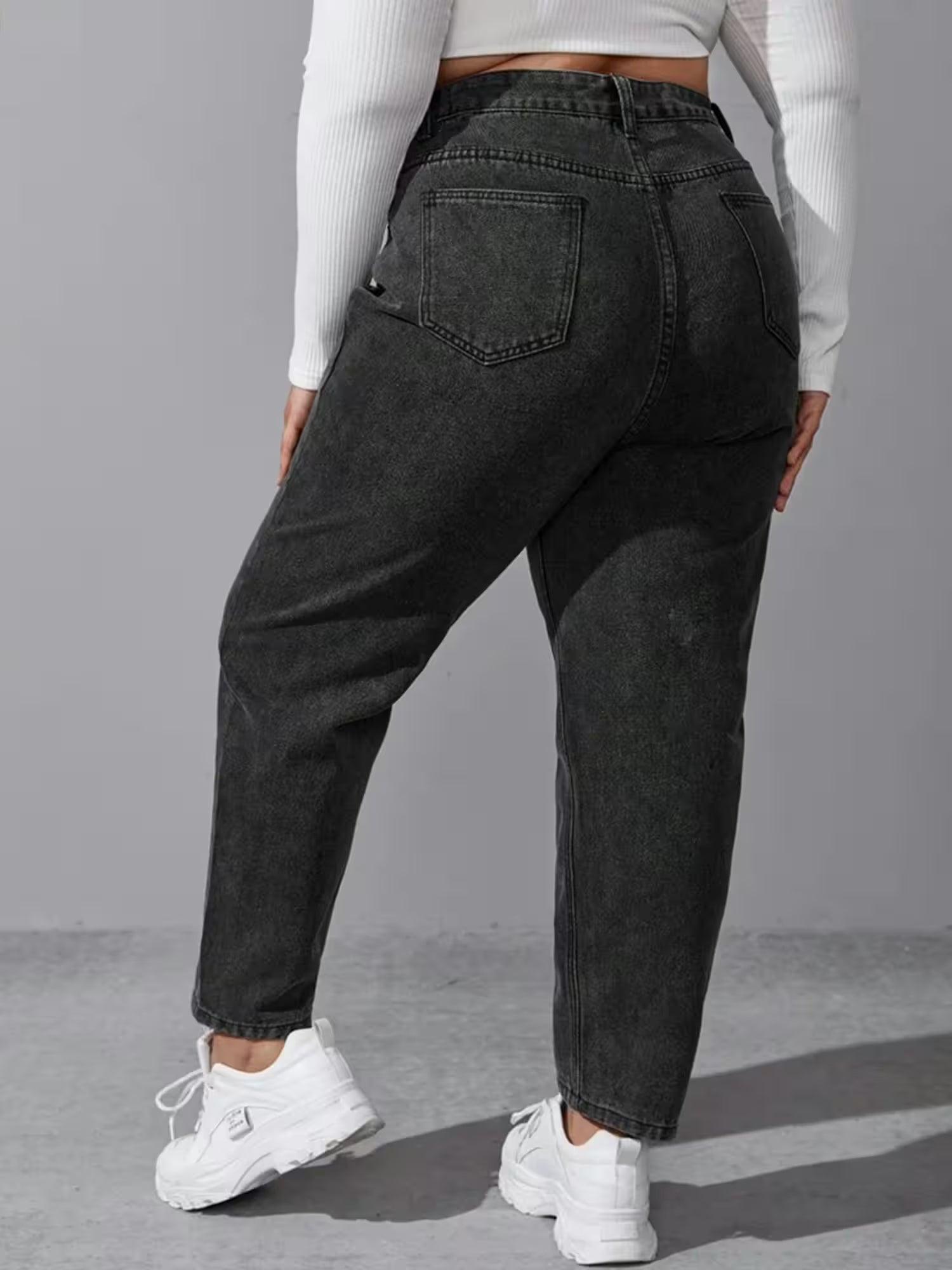 Plus Size Washing loose stretchy pant - Additional View 5