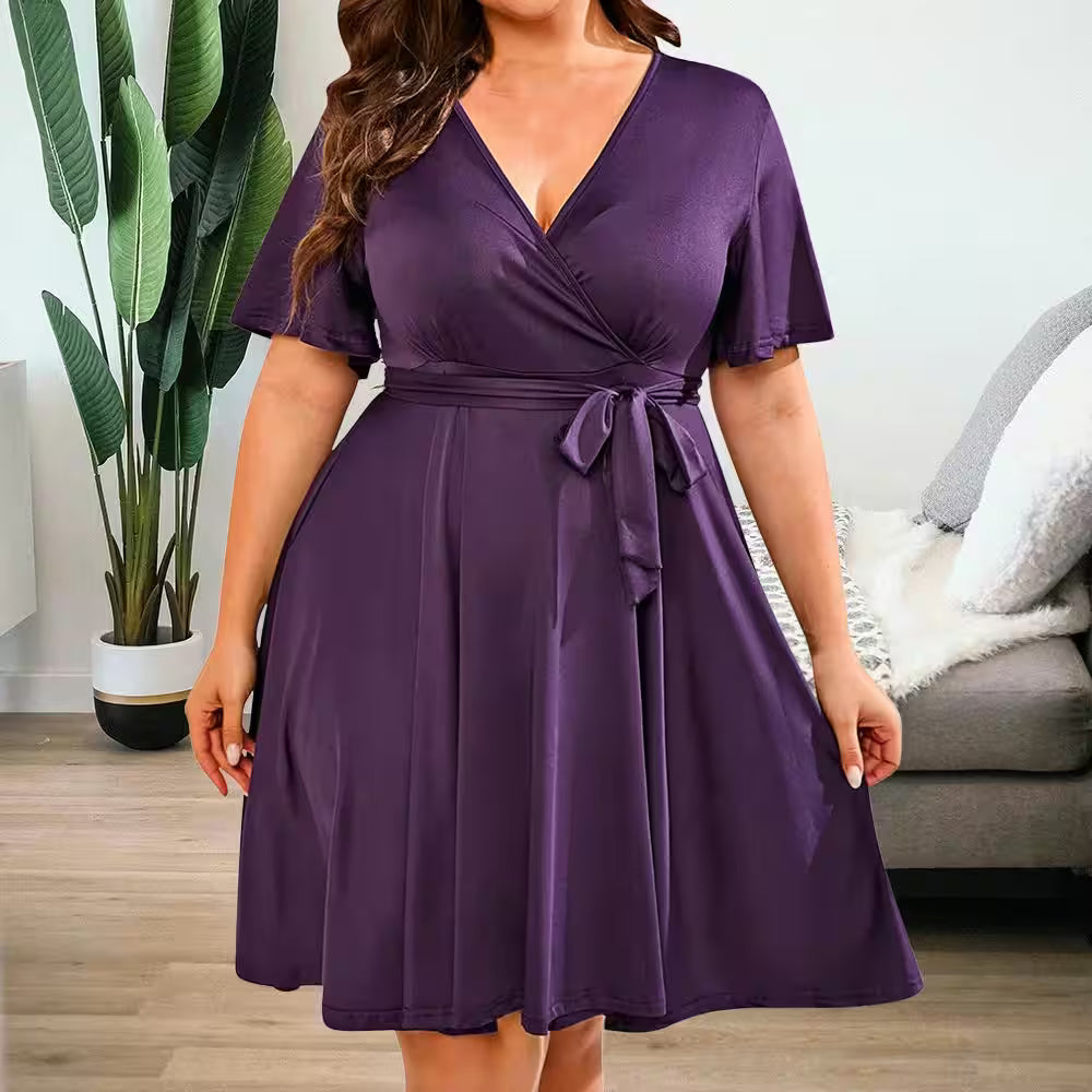 Plus Size Ladies Jersey Casual Elegant Clothing - Additional View 5