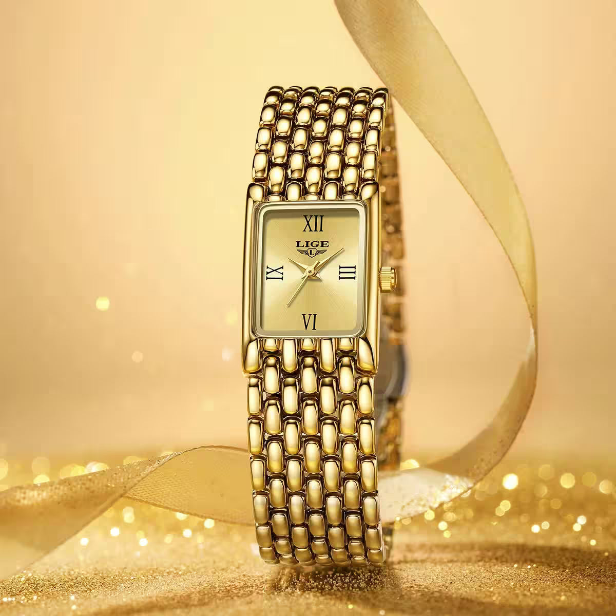 Watch Square Quartz Wristwatches Stainless Steel - Additional View 2