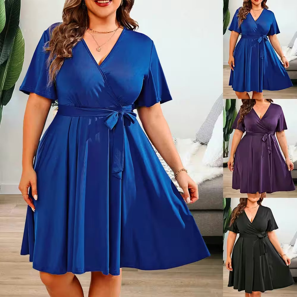 Plus Size Ladies Jersey Casual Elegant Clothing - Additional View 2