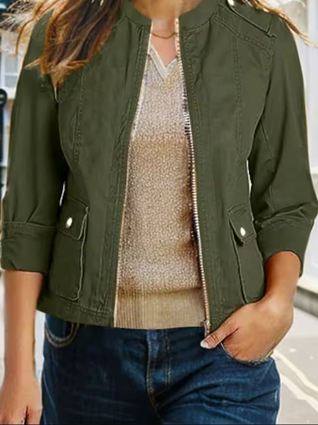 Dresses - Stand Collar Workwear Outerwear