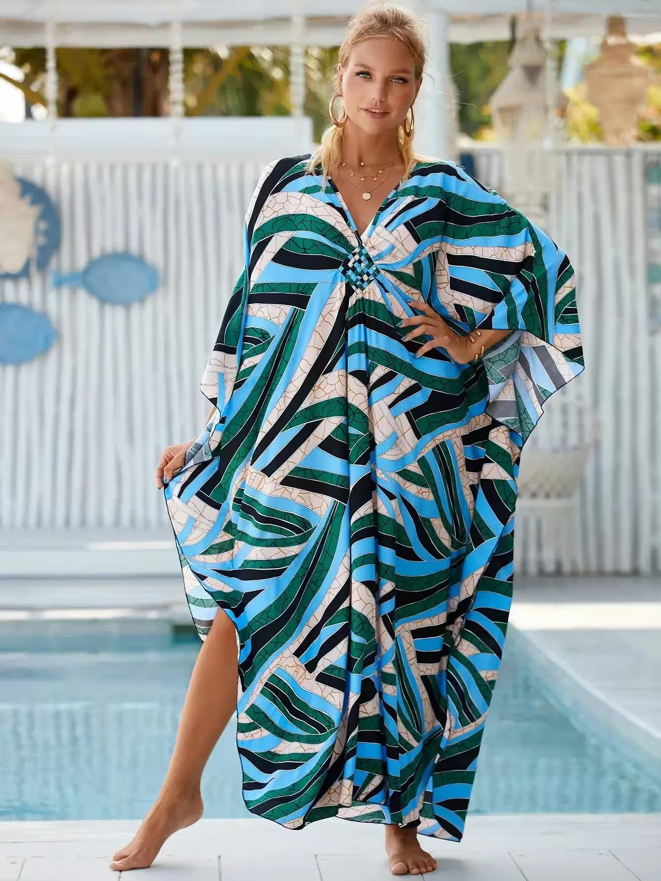 Dress Plus Size Oversized Long Beach Dress - Additional View 33
