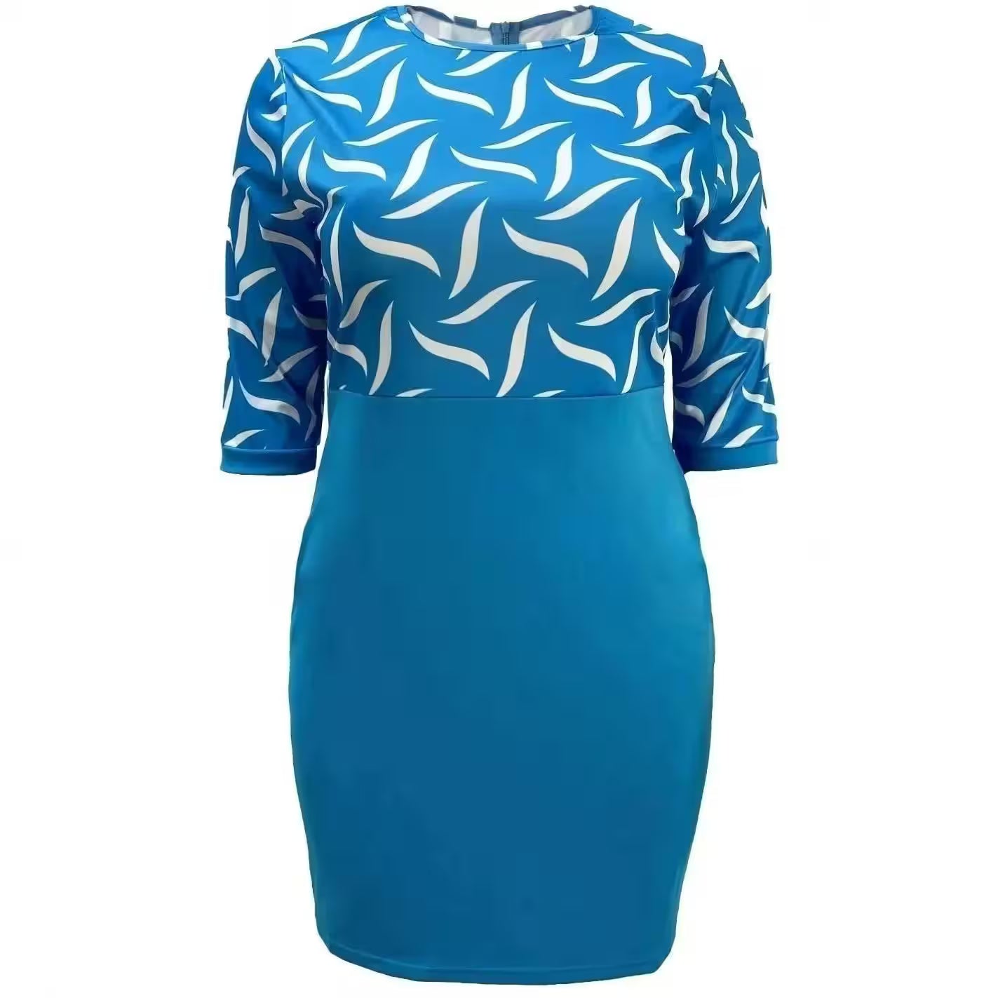 5XL 4XL Plus Size Clothes Dresses Office Lady - Flair Feminine
