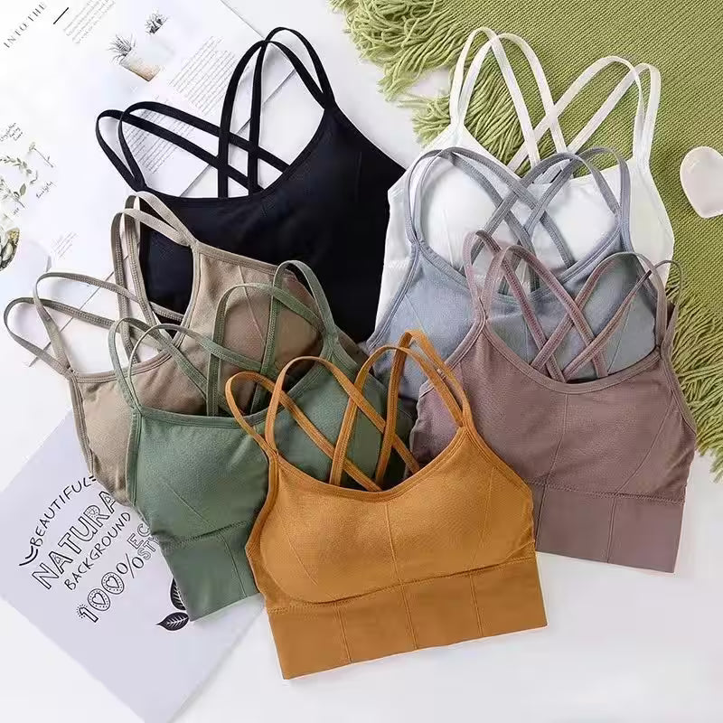 Dresses - Sexy Tops Back Cross Strap Tank Top Push