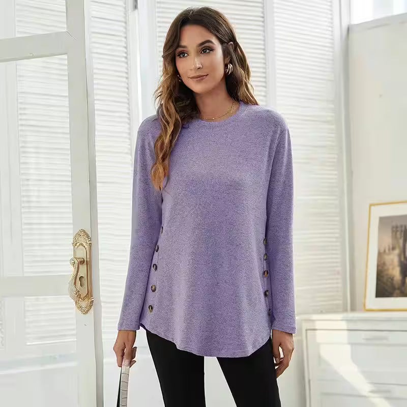 T-Shirt Long Sleeve Versatile Casual - Additional View 6