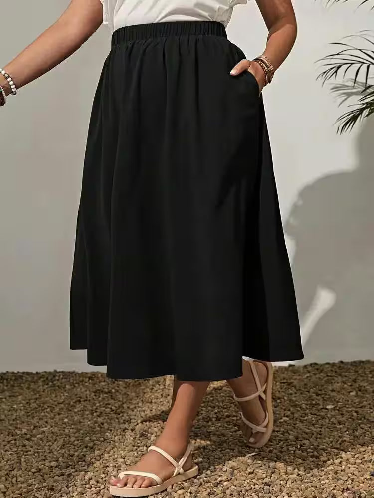 Plus Size Skirt 2025 Spring/Summer New Fashionable Simple - Additional View 5