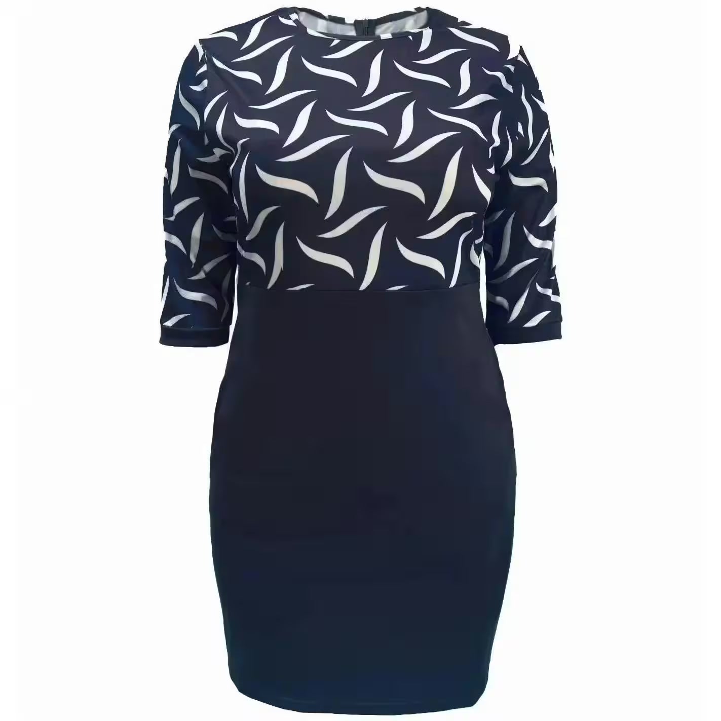 5XL 4XL Plus Size Clothes Dresses Office Lady - Flair Feminine