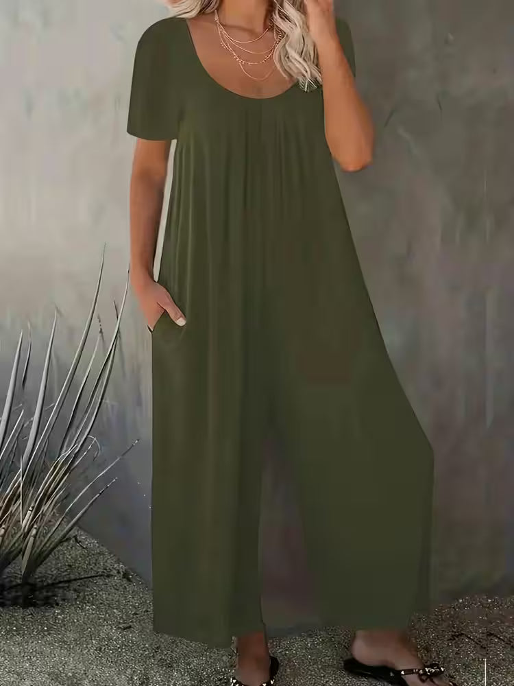 Plus Size Jumpsuit with Pockets Casual - Additional View 4
