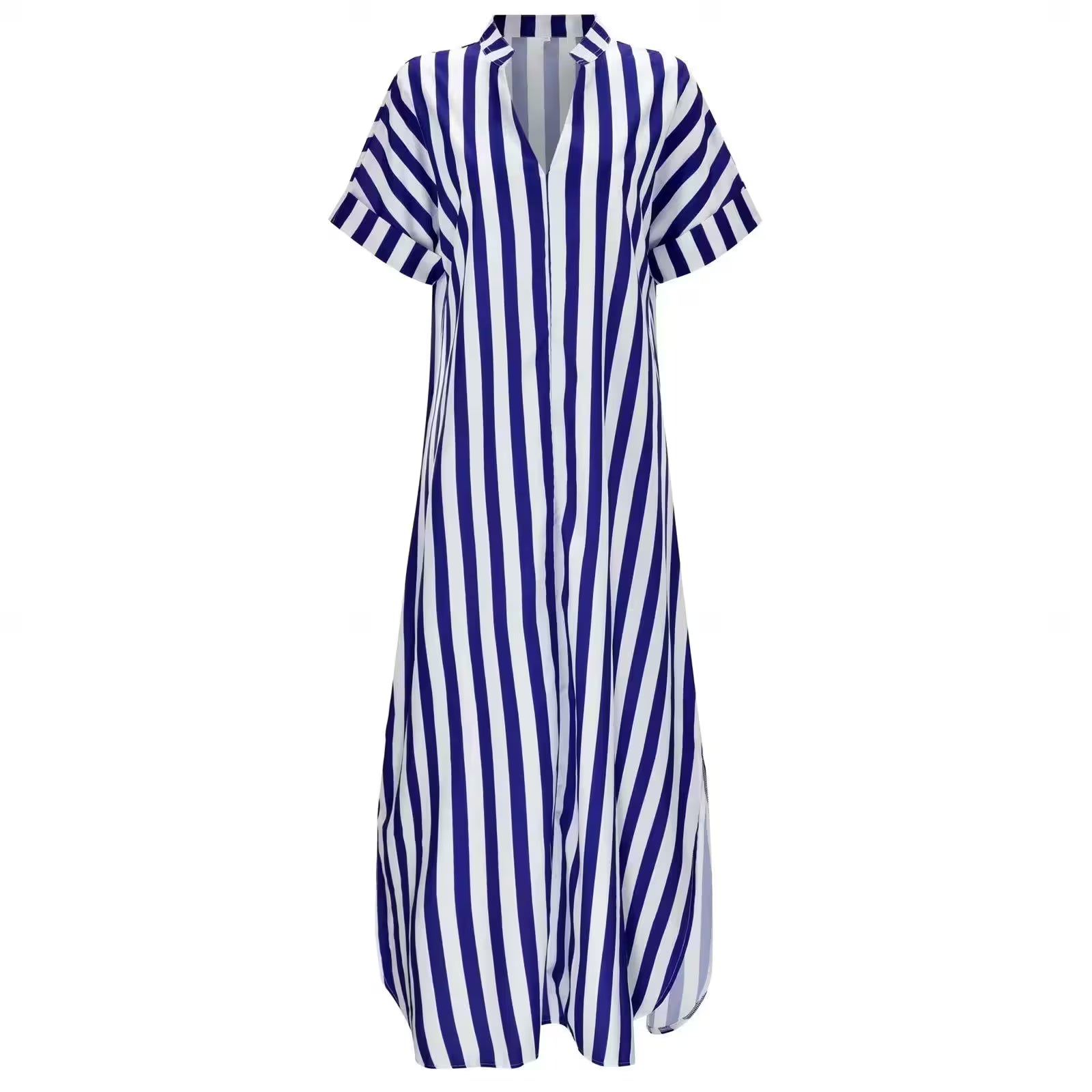 The Multiwear Shirt Dress / shibori stripe - Additional View 4
