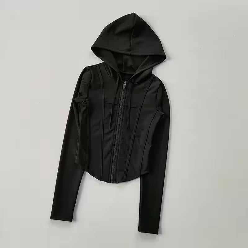 Fitness Coat Hooded Cardigan Sports - Additional View 6