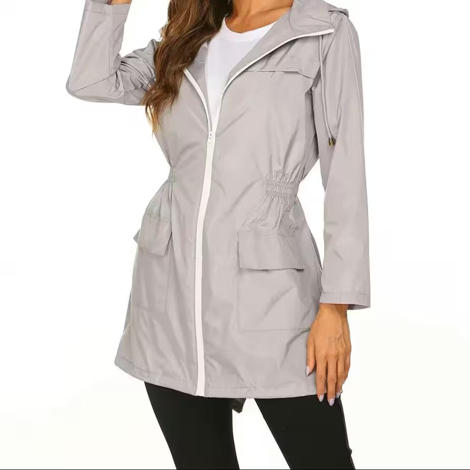 Sport Windbreaker Coat - Women's Fashion - View 9