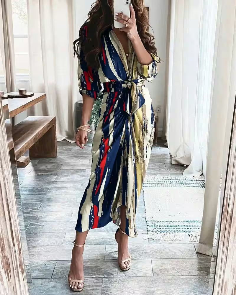 Dress Shirt Fashion Casual Printed Elegant - Additional View 8