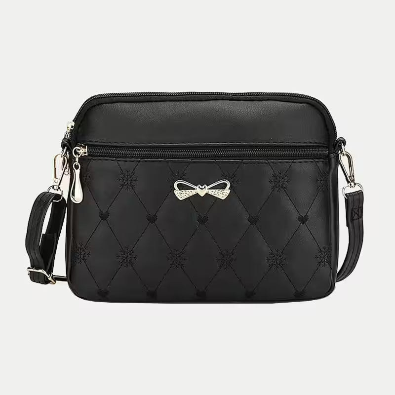Rings - Crossbody-purse-female-leather-black-handbag-small-messenger