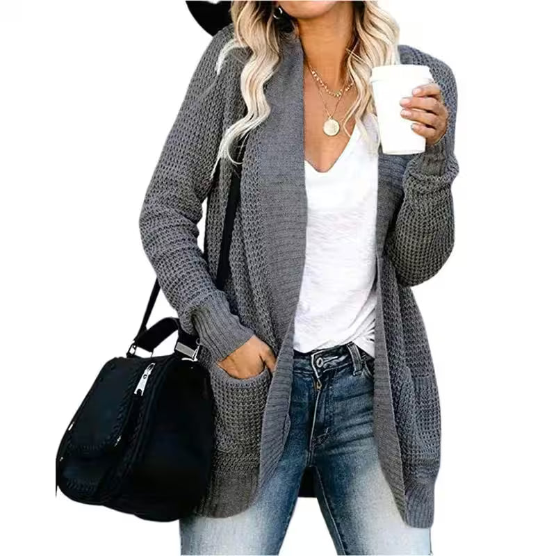Rings - Fashion Cardigan Basic Coat Streetwear for Women