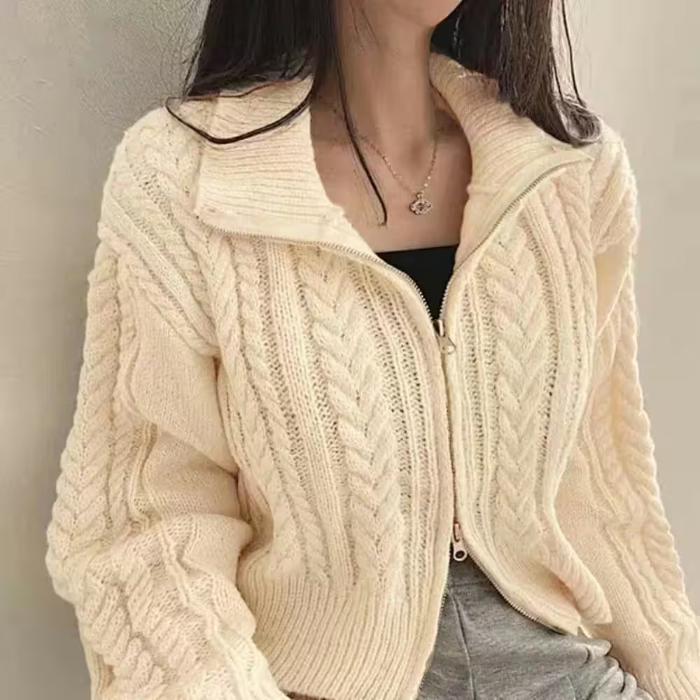 Casual Solid Cardigan Winter Short Coat - Additional View 8