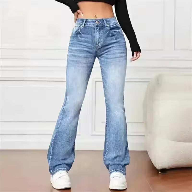 Casual Micro Flares Jeans Vintage Mid - Additional View 9