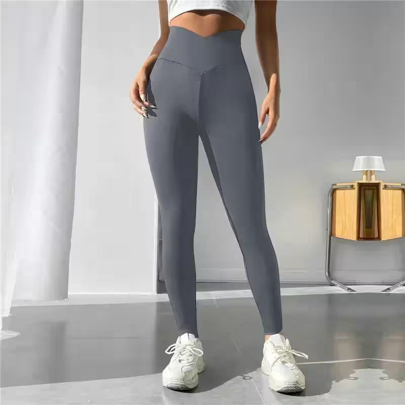 Cross Waist Head Yoga Pants - Additional View 2