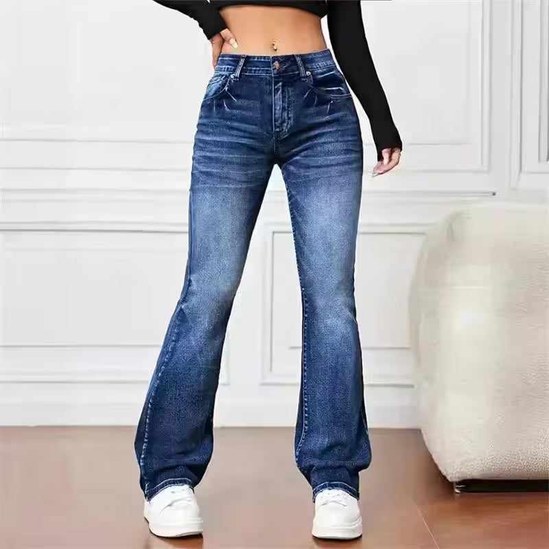Casual Micro Flares Jeans Vintage Mid - Additional View 10