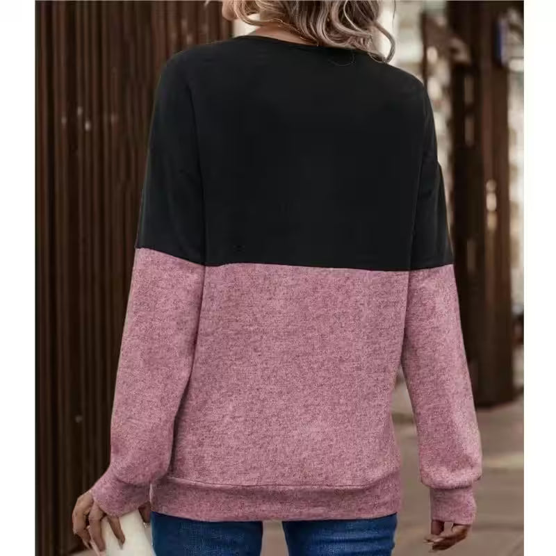Long Sleeved Top V-neck Cross - Additional View 6