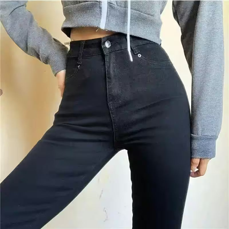 Skinny Stretch Jeans Slim Fashion Pencil Pants Autumn Vintage - Additional View 4