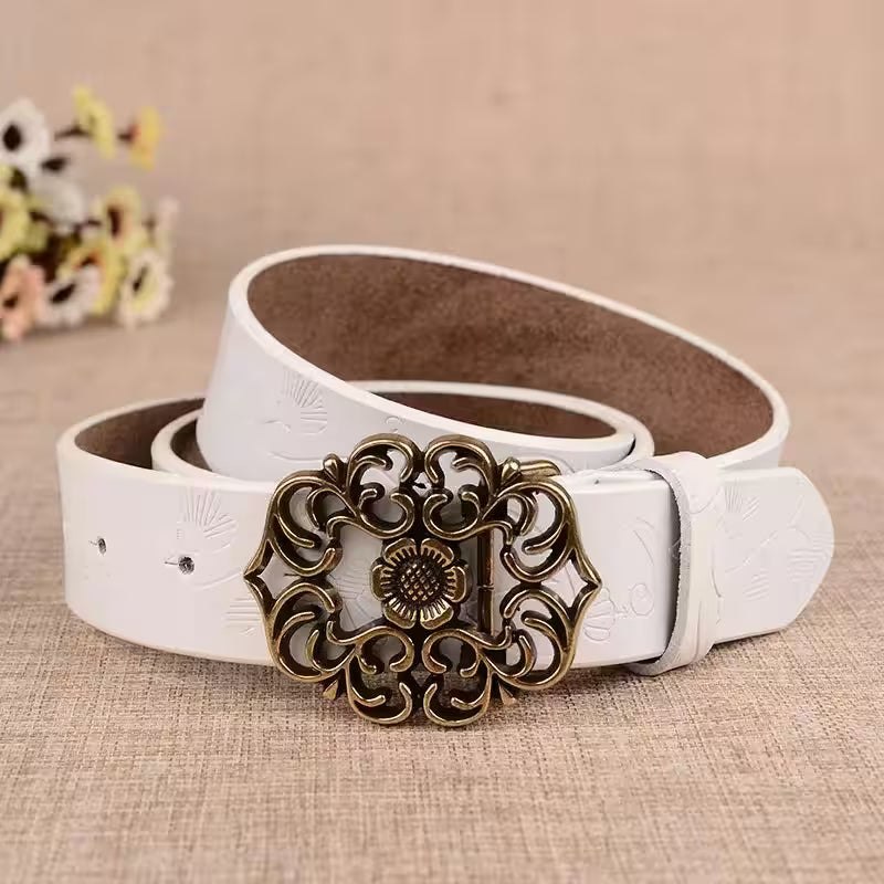 Sunflower Pattern Needle Buckle Belt - Additional View 9