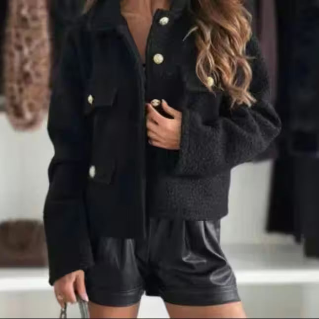 Coat Autumn and Winter Loose Short Woolen - Women's Fashion - View 3
