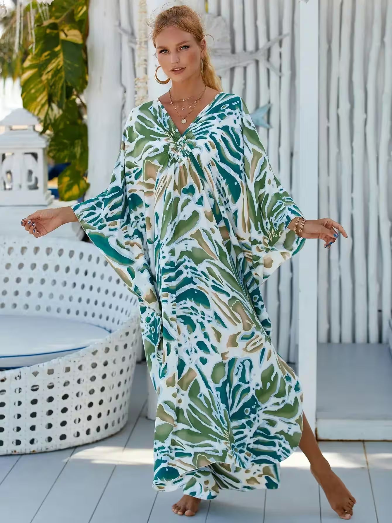 Dress Plus Size Oversized Long Beach Dress - Additional View 17