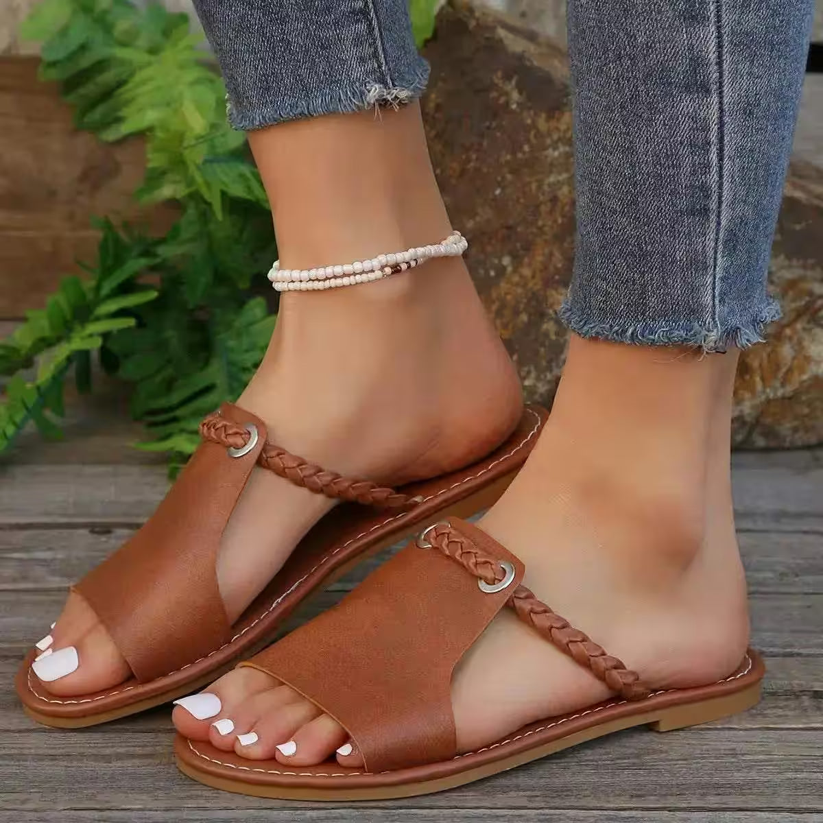 Casual T-Strap Flats - Additional View 4