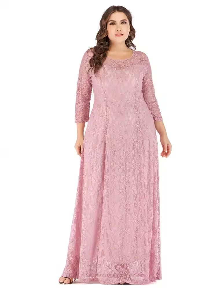 Dresses - Plus Size Elegant Lace Dress