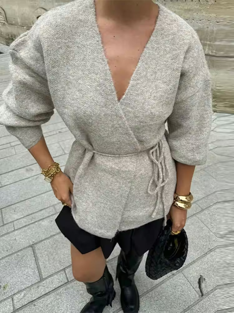 Elegant Fuchsia Full Sleeve O Neck Sweater Lady Fashion - Women's Fashion - View 7