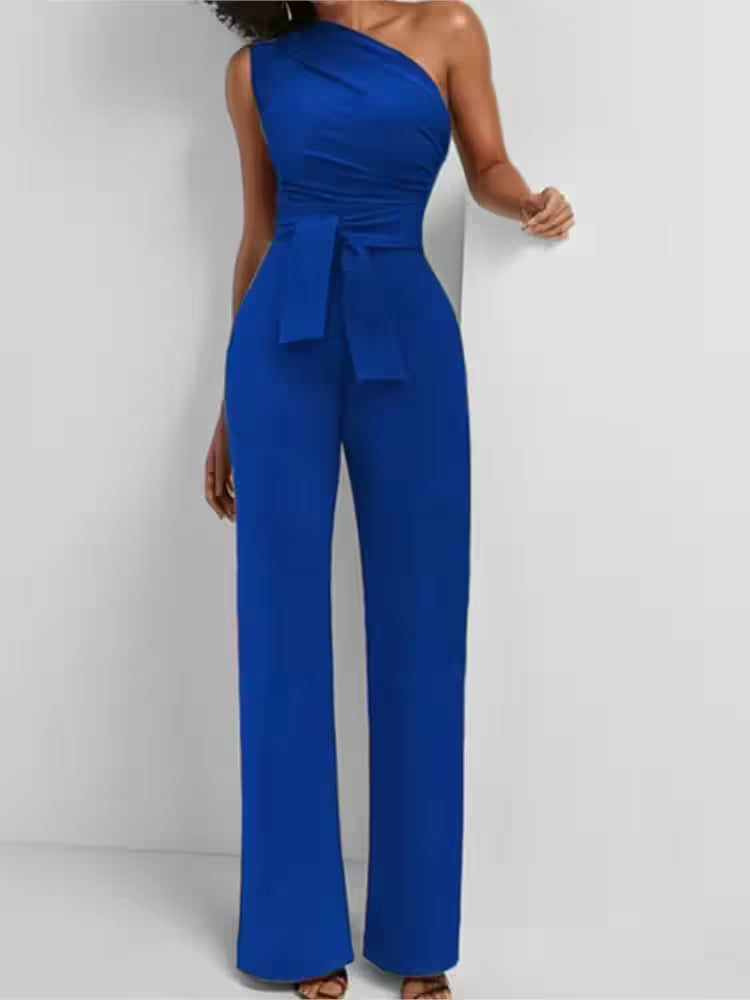 Jumpsuit Fashion Slim Elegant Straight Leg Spring - Additional View 6