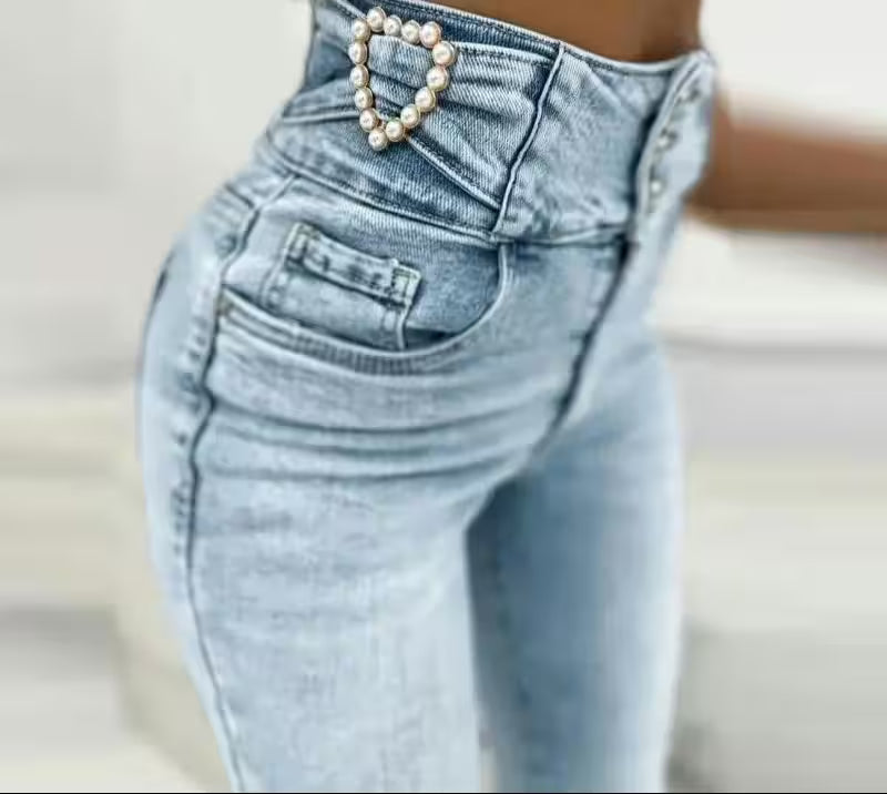 Bottoms - Skinny Jeans Denim Pants