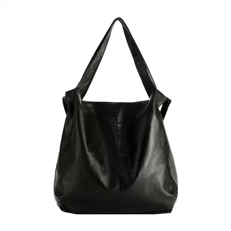 LEFTSIDE Fashion Big Leather Tote Bag - Additional View 4