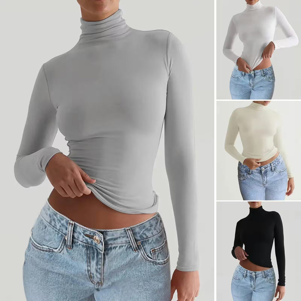 Tops - Long Sleeve Tops Lady's Bottoming Shirt Clothing