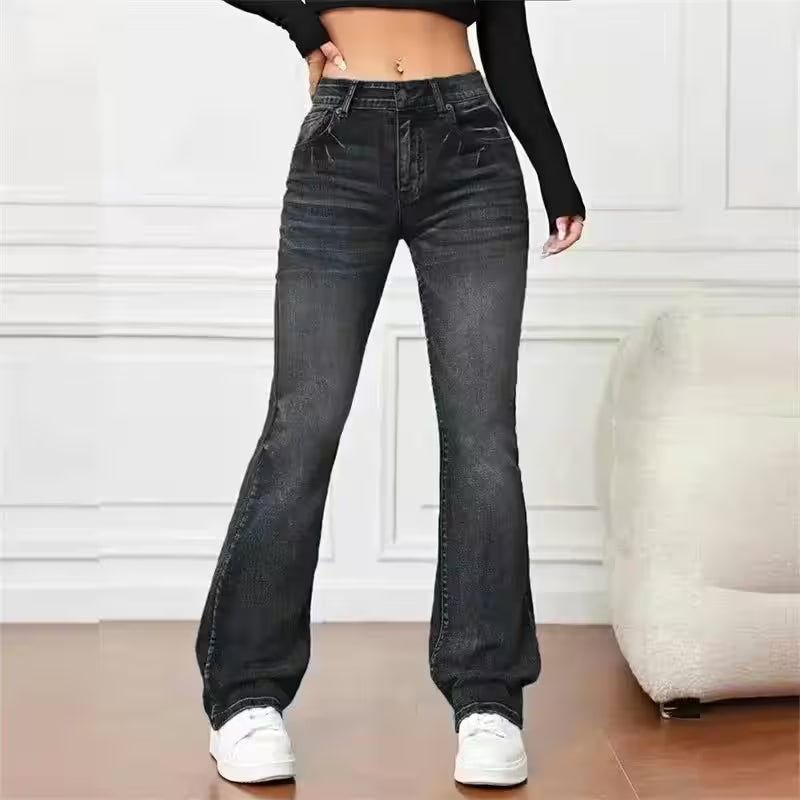 Casual Micro Flares Jeans Vintage Mid - Additional View 13