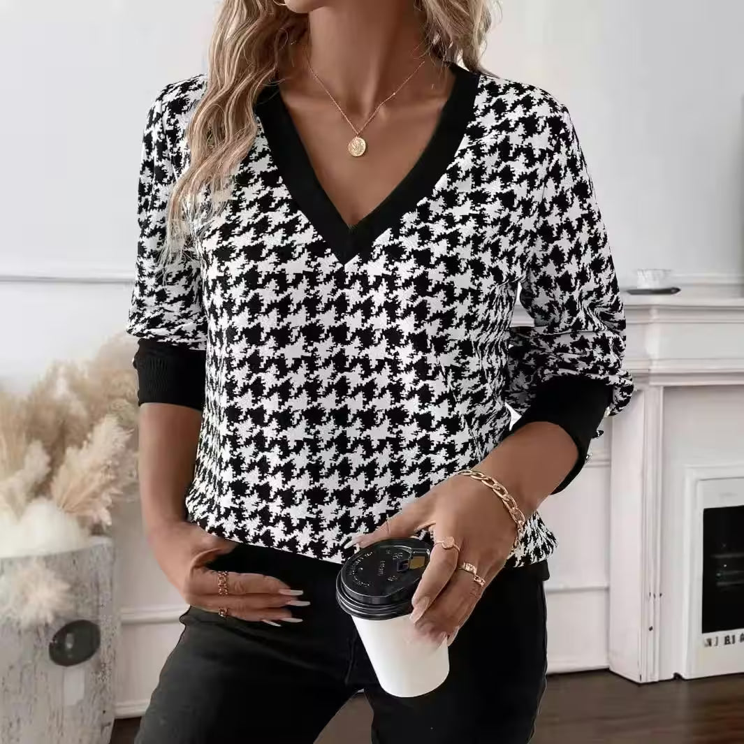 Minimalist Casual Long Sleeved T-shirt Tops - Additional View 2