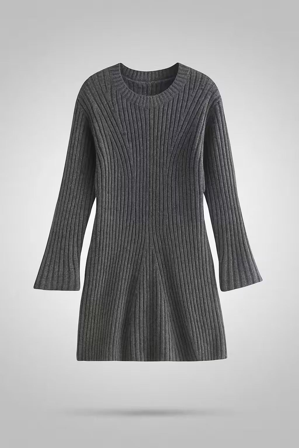 Chic Knit Ribbed Bodycon Dress - Women's Fashion - View 6
