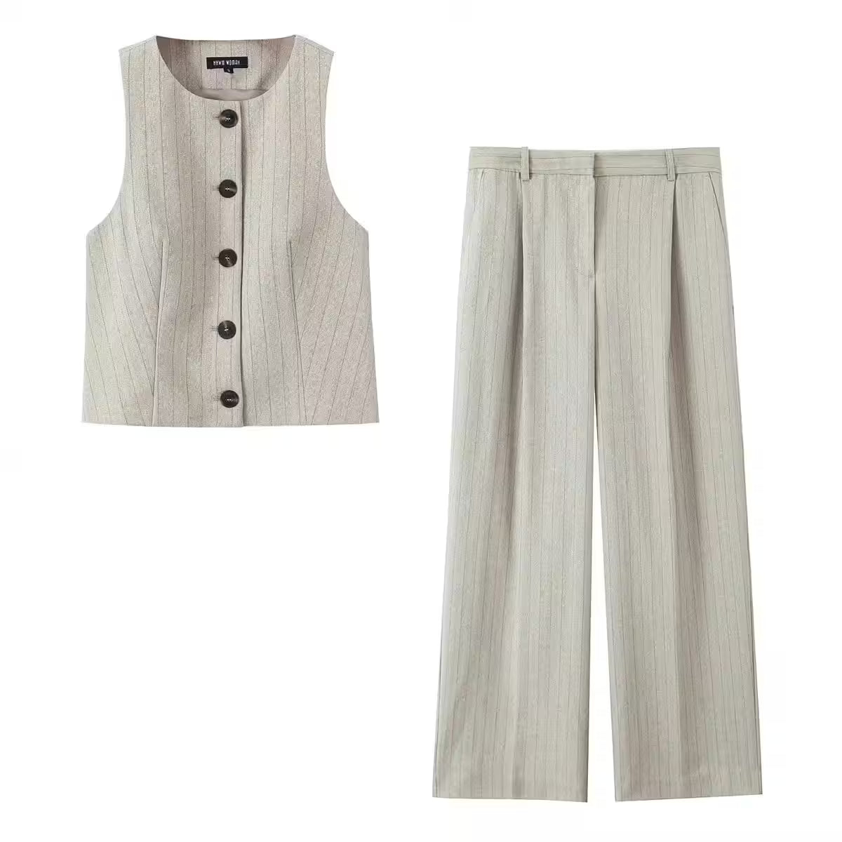 Wide Leg Long Pants 2 Piece Set 2025 - Additional View 7