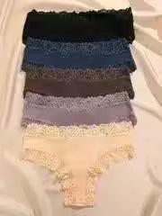 5Pcs/set Cotton Panties Floral Lace Intimate Underwear Trendy - Additional View 14