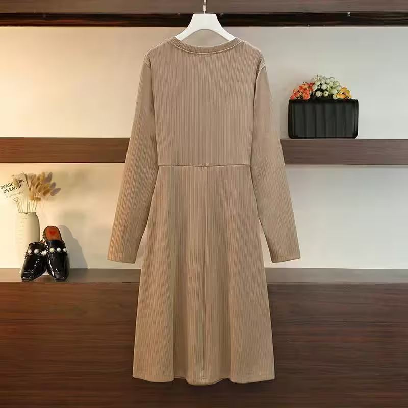 Plus Size Spring Autumn New V-Neck - Additional View 2