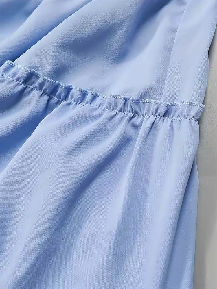 Plus Size Spring Loose Casual Button Dress - Additional View 6