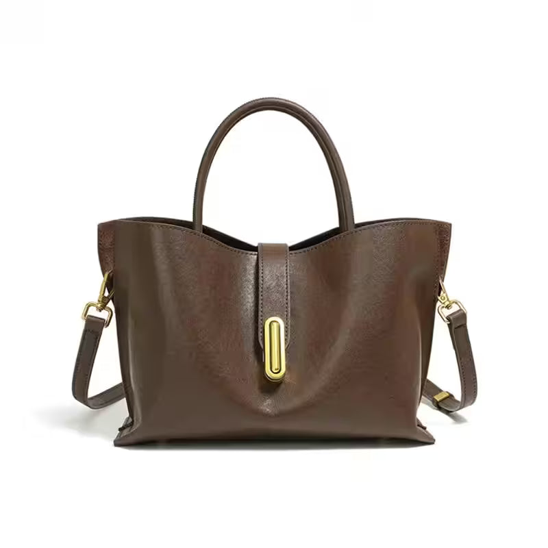 Toptrends Vintage Genuine Leather Shoulder Bags - Additional View 7