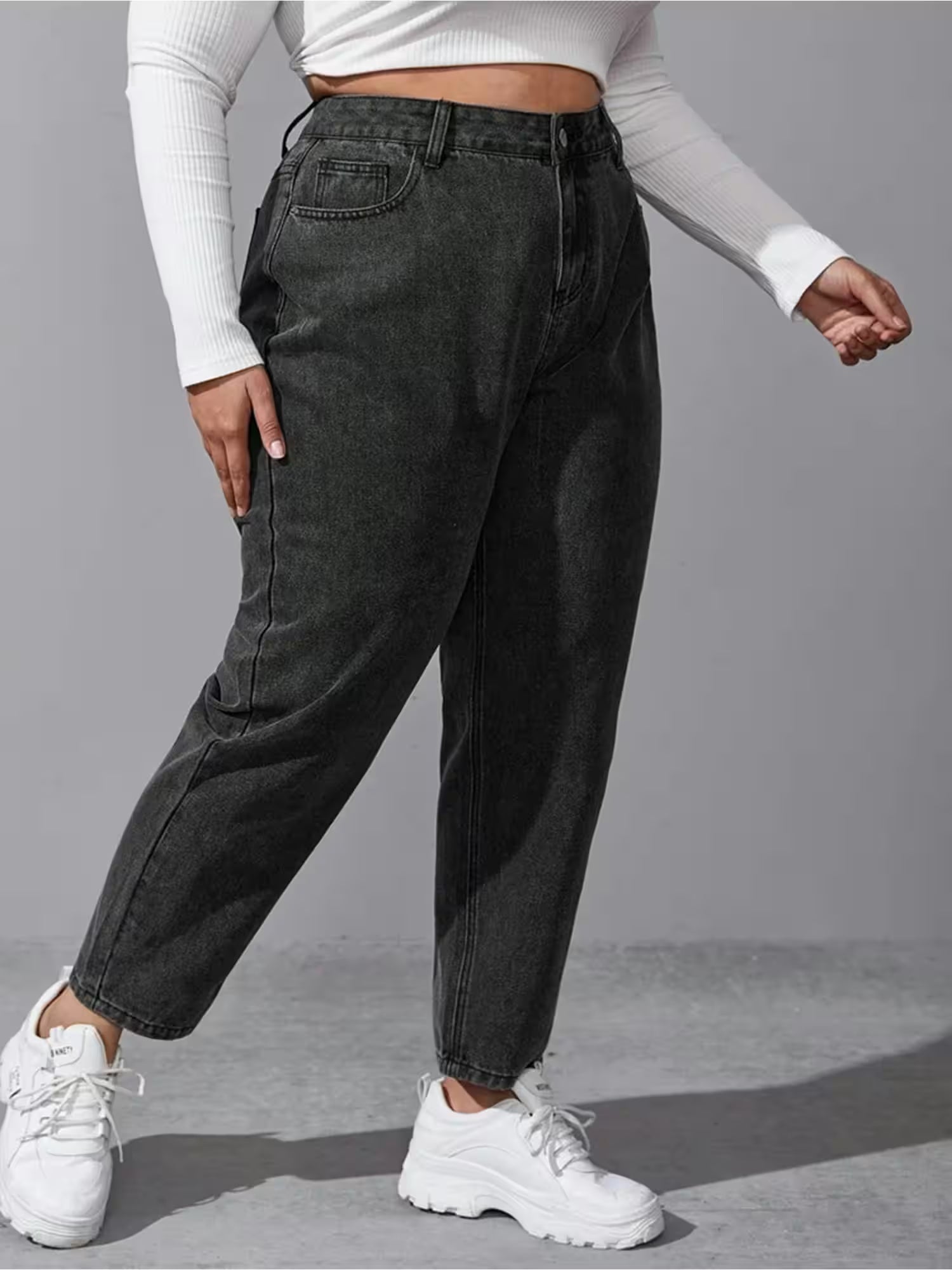 Plus Size Washing loose stretchy pant - Additional View 3