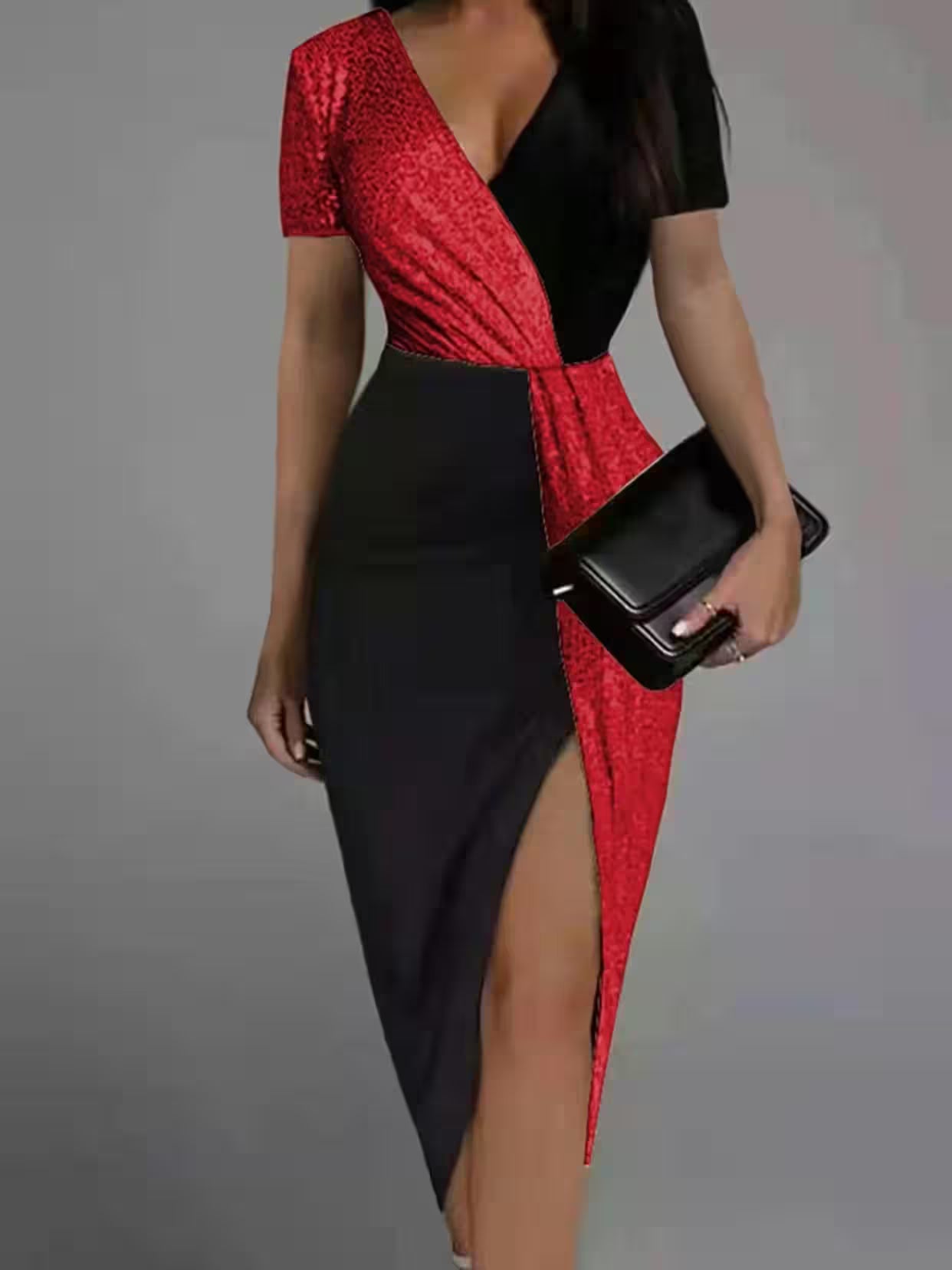 Skirt short-sleeved waist dress - Additional View 3