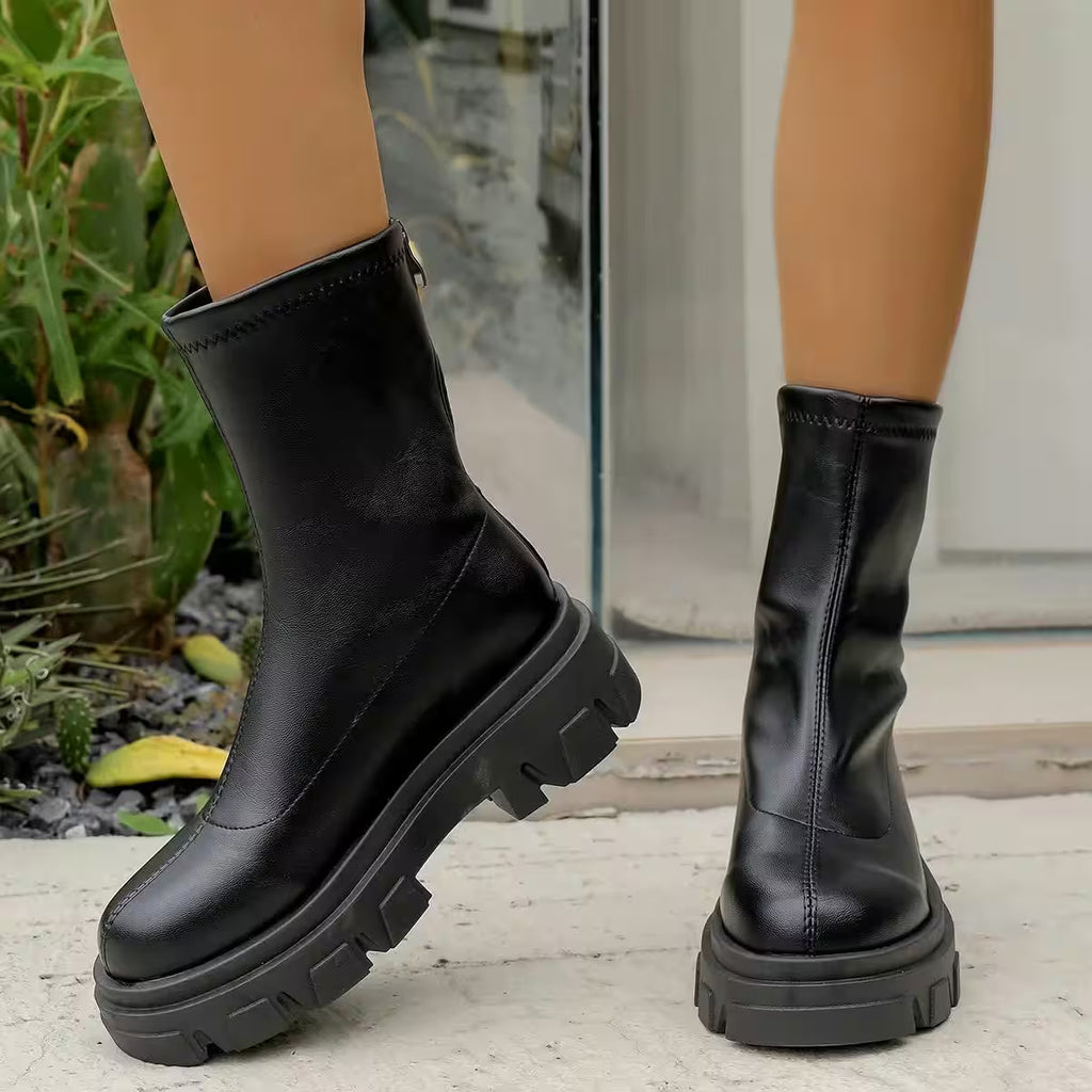 Trend Fashion New Platform Winter Boots Waterproof Non-slip Shoes - Additional View 2
