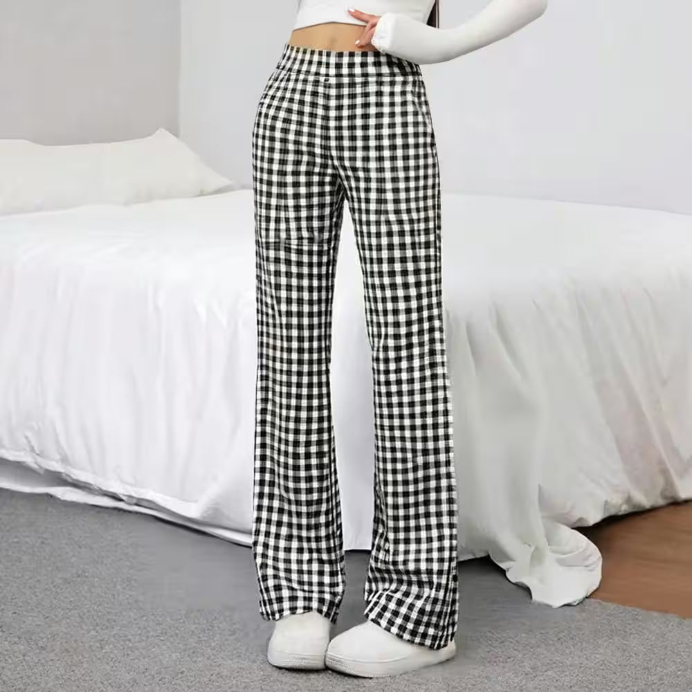 Pants Autumn Fashion Plaid Natural Casual - Additional View 5